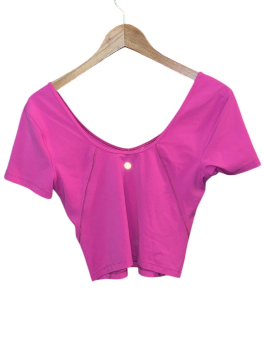 Lululemon Align cropped T-Shirt in pink Size 6 - Picture 5 of 6